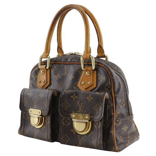 LOUIS VUITTON Handbag M40026 Monogram canvas Brown Manhattan PM
