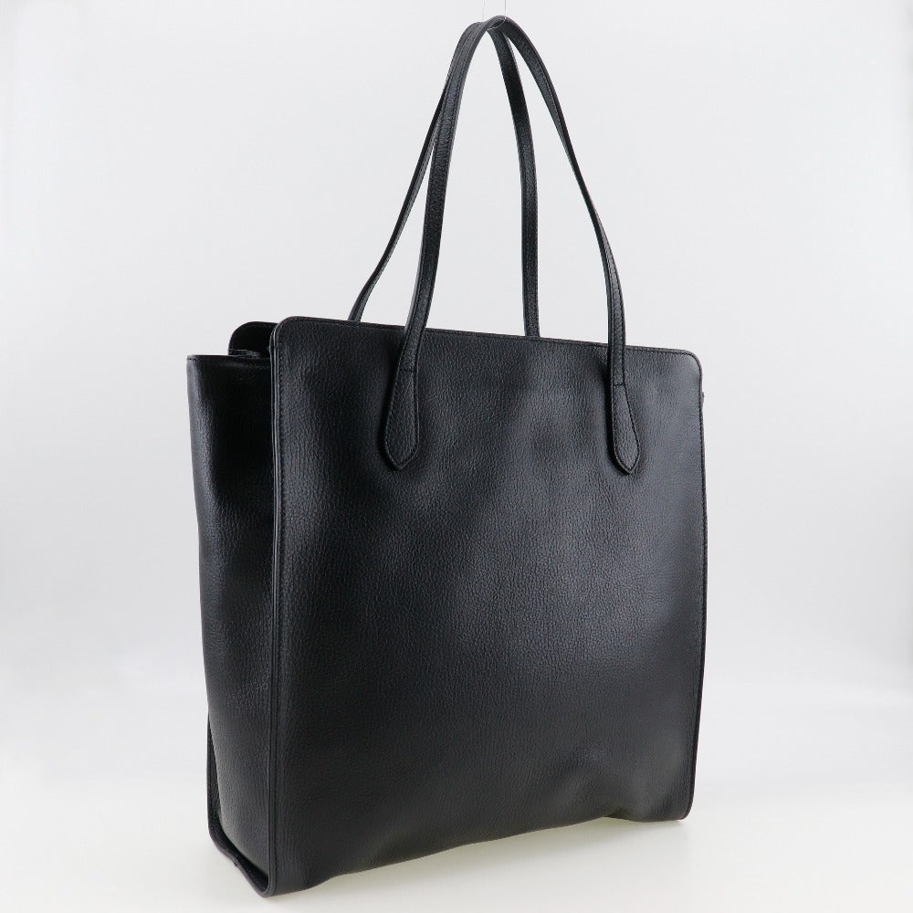 GUCCI Tote Bag 353581 leather black Interlocking G
