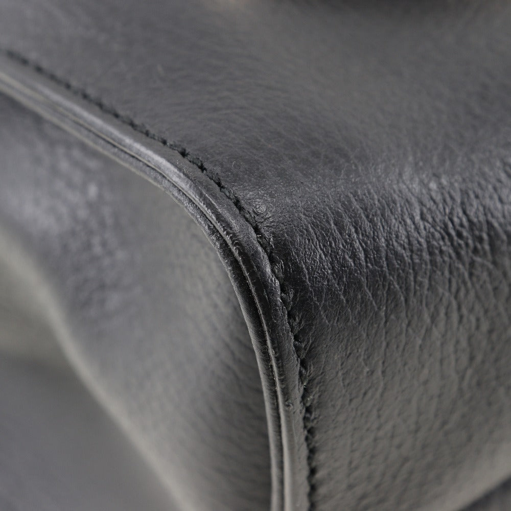 GUCCI Tote Bag 353581 leather black Interlocking G