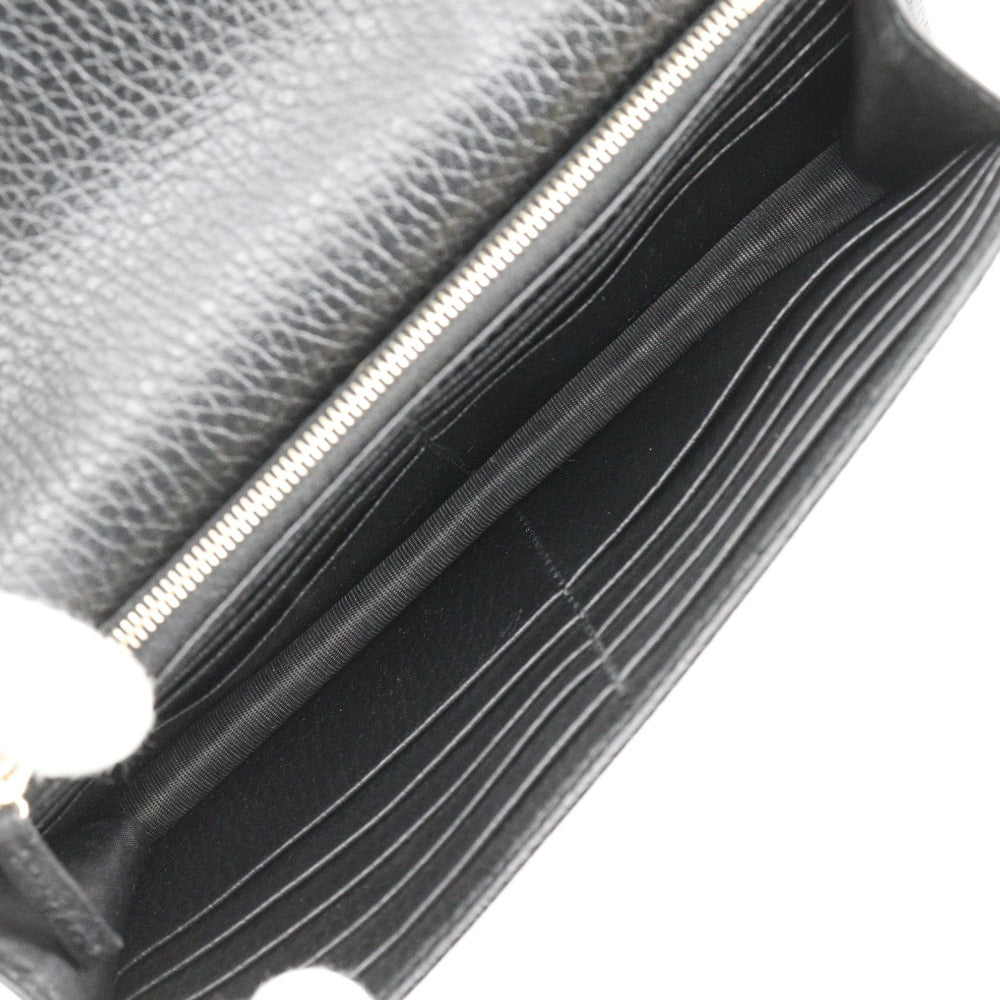 GUCCI 510314 Calfskin black 2-way clutch Interlocking G