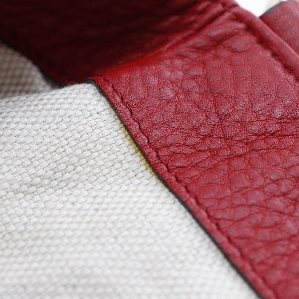 GUCCI Tote Bag 282309 leather Red Interlocking G Soho