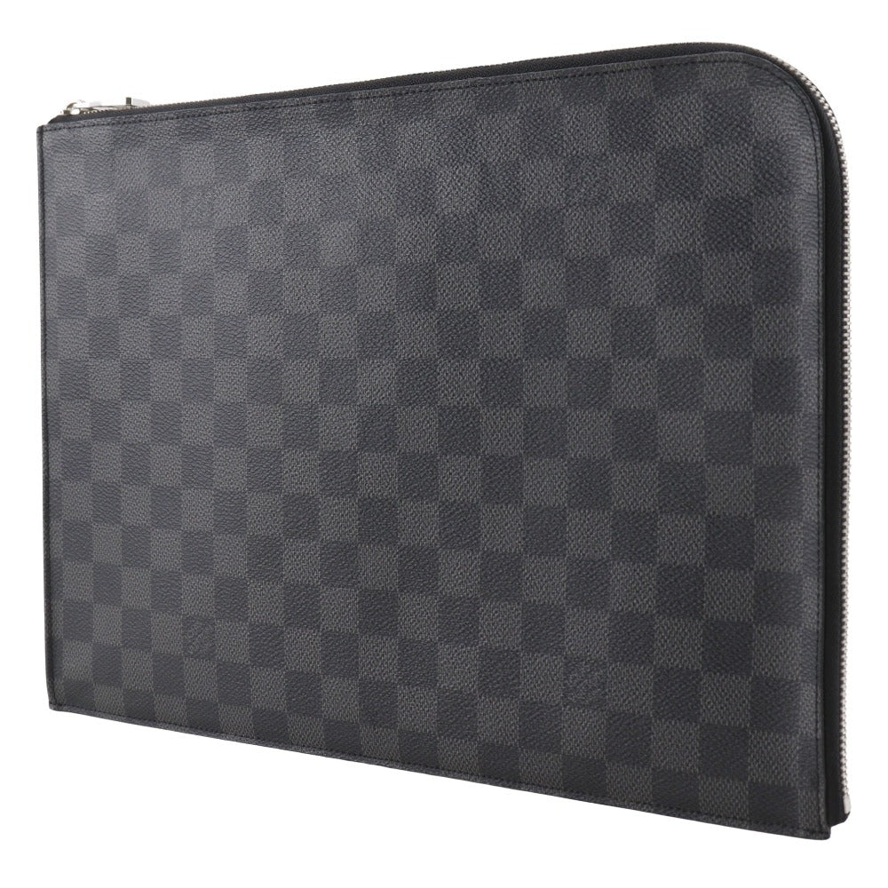 LOUIS VUITTON Clutch bag N41501 Damier Grafitto Canvas black Pochette Jules GM mens Used
