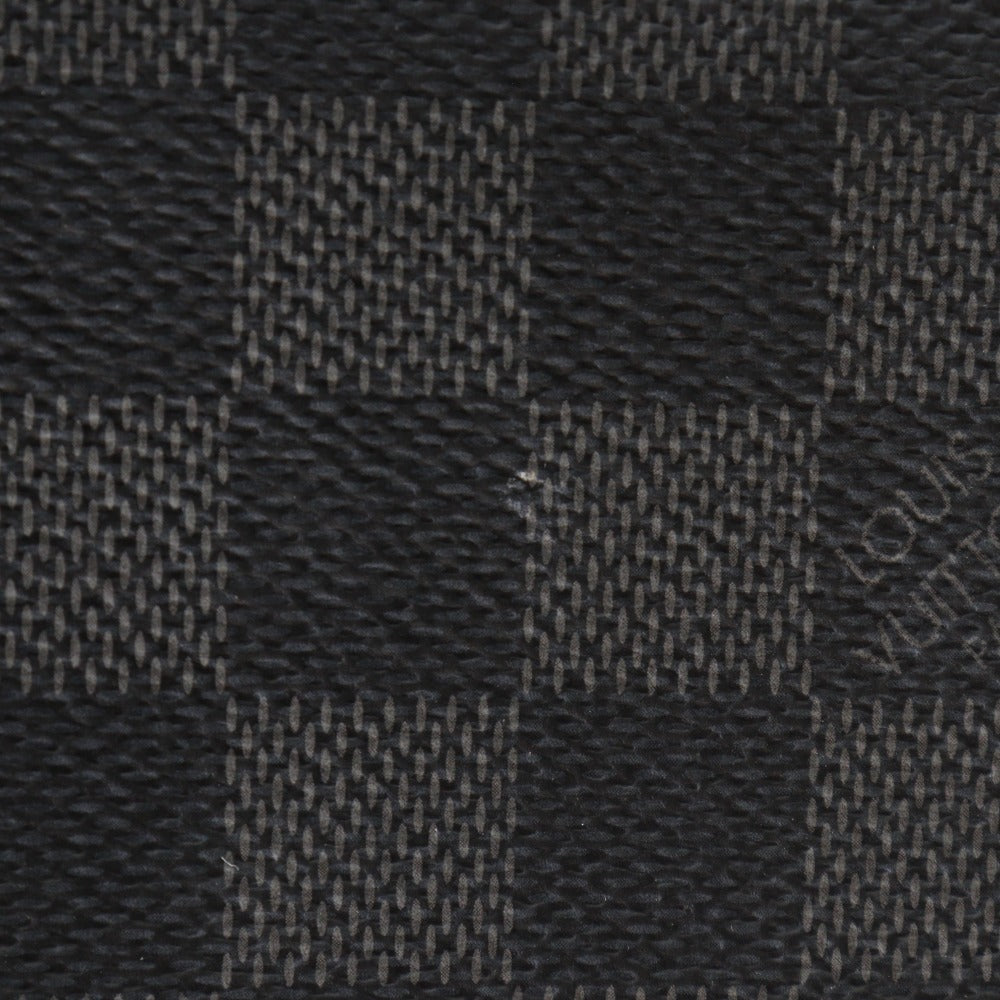 LOUIS VUITTON Clutch bag N41501 Damier Grafitto Canvas black Pochette Jules GM mens Used