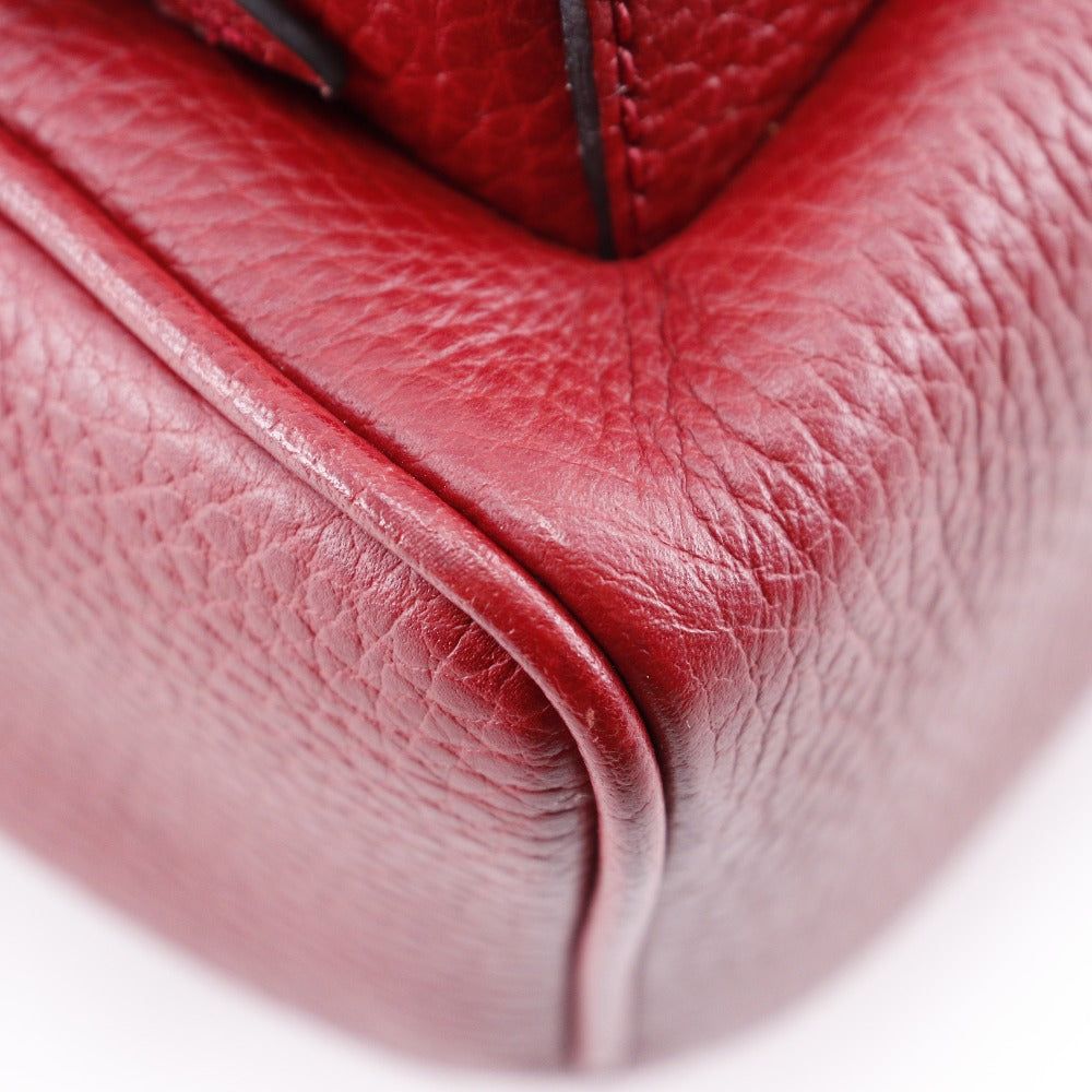GUCCI Backpack 536192 leather Red ChainBackpack Interlocking Soho Women Used