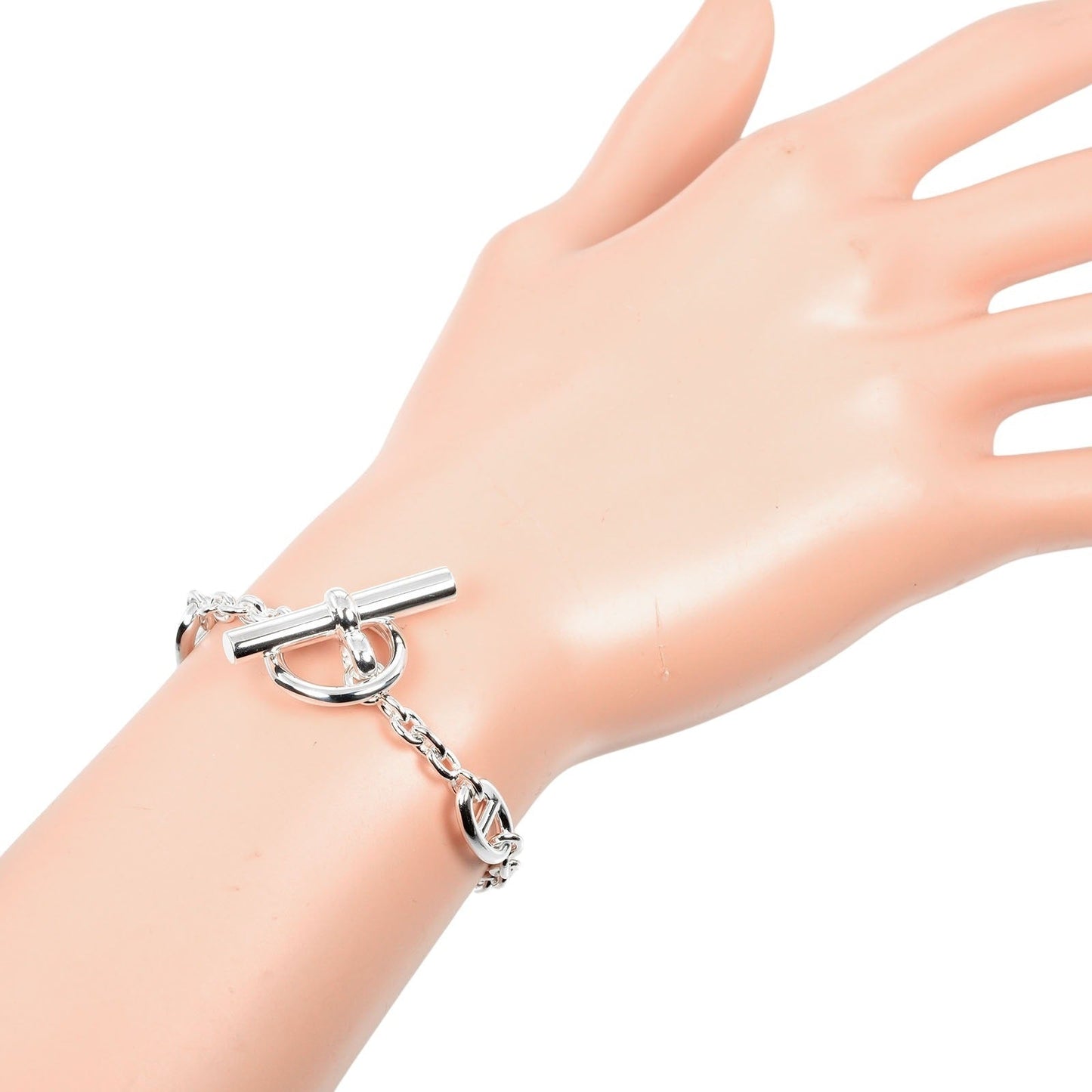 HERMES bracelet Silver925 Silver Chene Dunkle Farandole SH