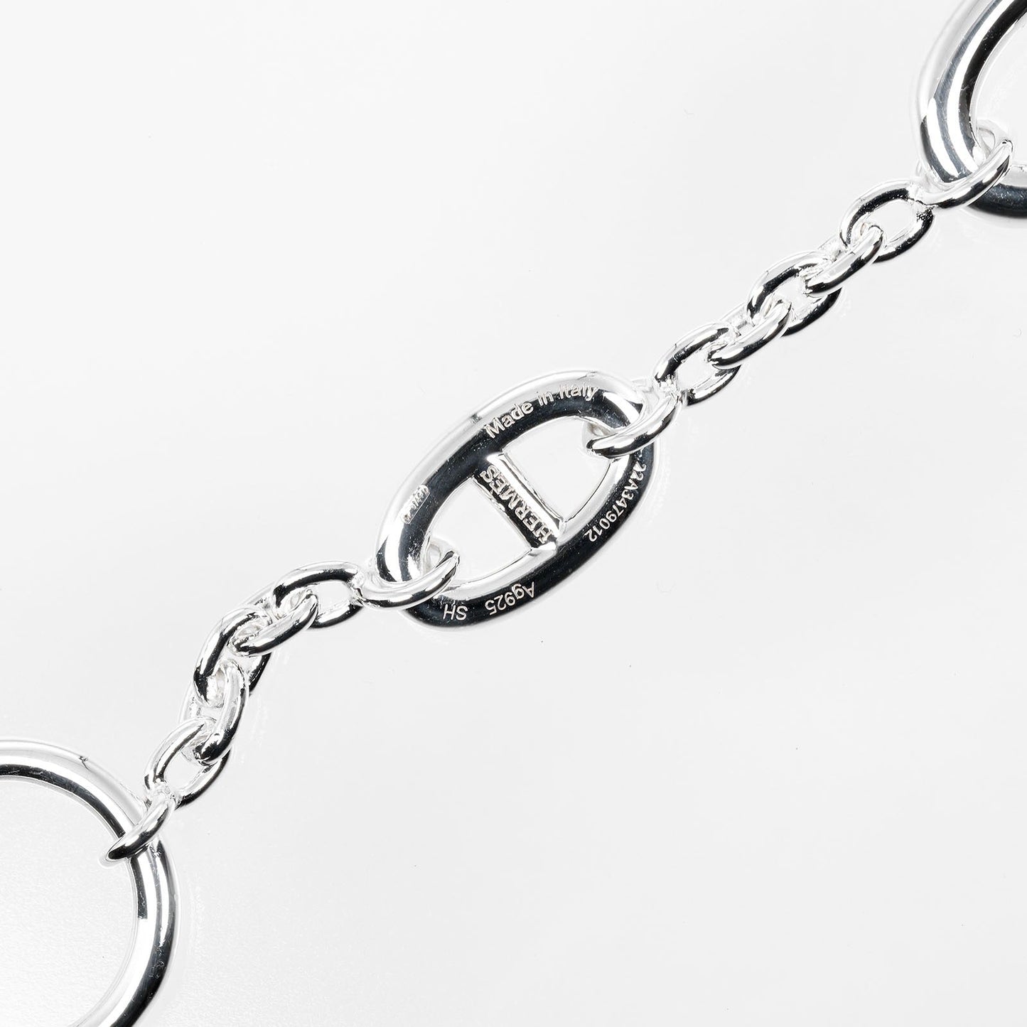 HERMES bracelet Silver925 Silver Chene Dunkle Farandole SH
