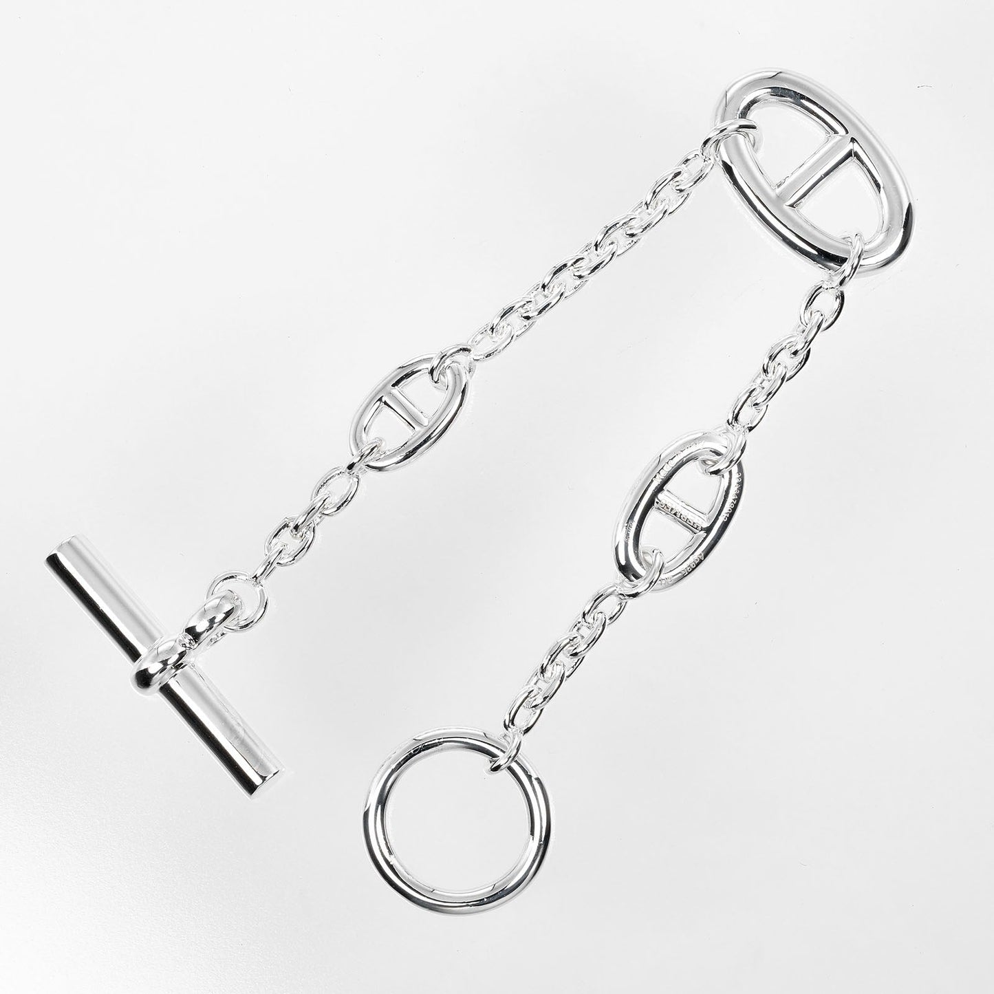 HERMES bracelet Silver925 Silver Chene Dunkle Farandole SH