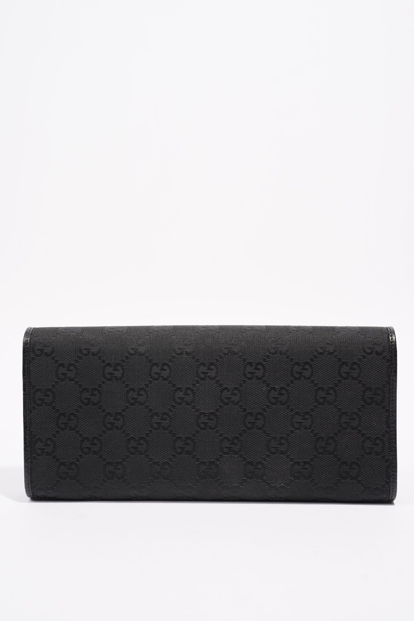 Gucci Bamboo Clutch Black Canvas