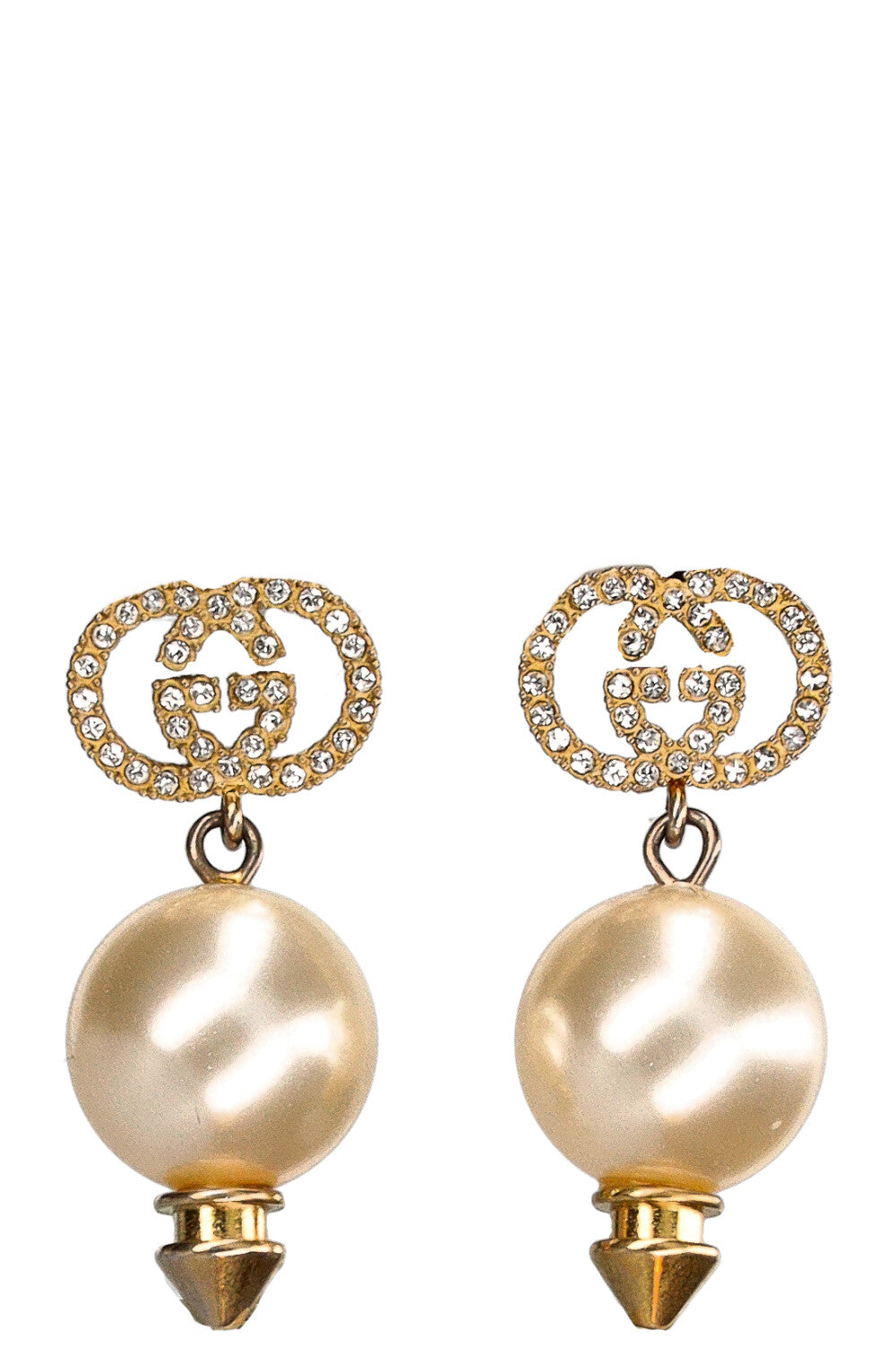 GUCCI Earrings GG Faux Pearl