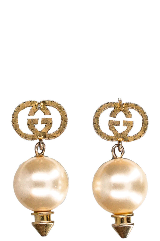 GUCCI Earrings GG Faux Pearl