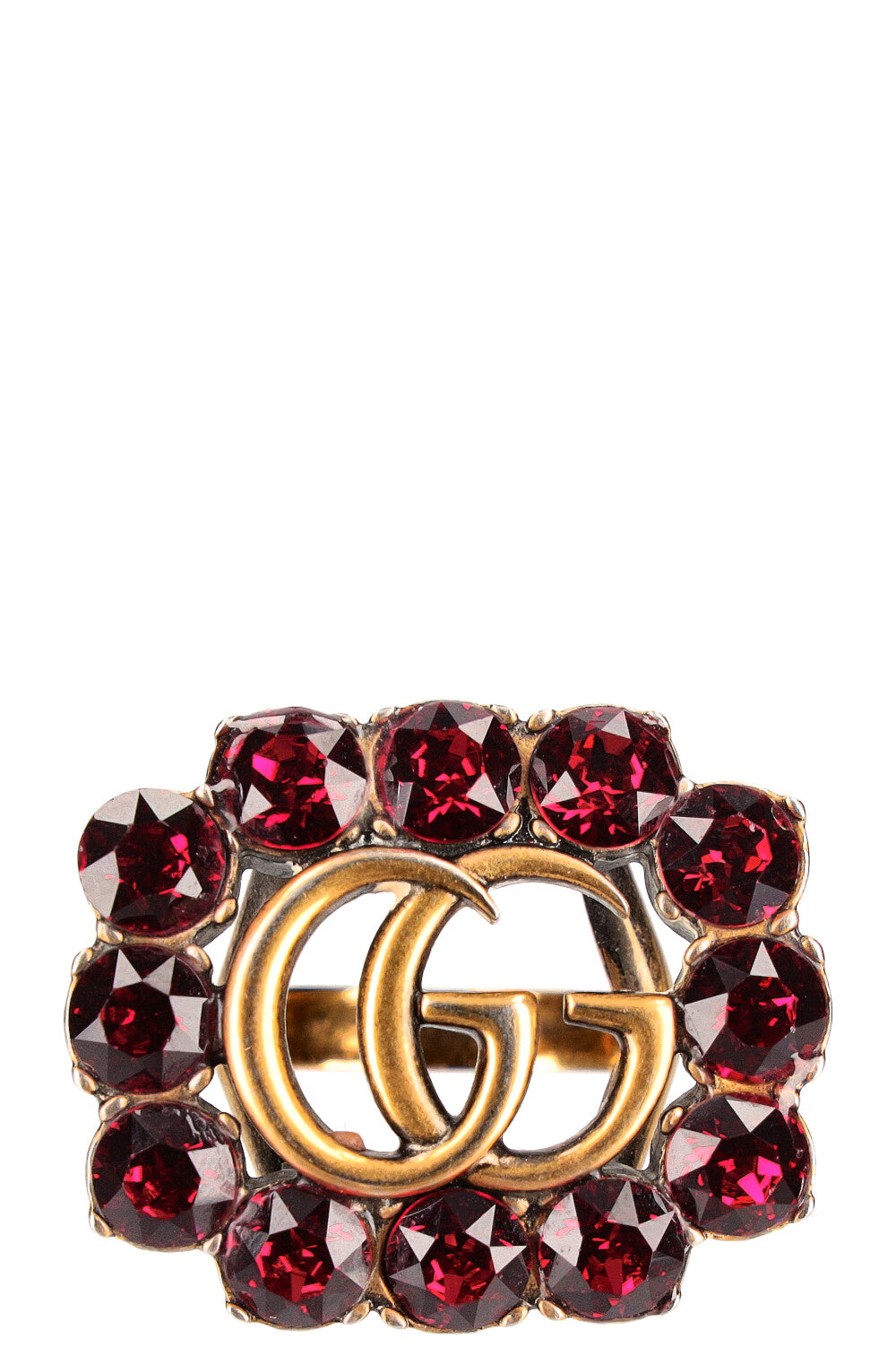 GUCCI Double G Ring Crystals