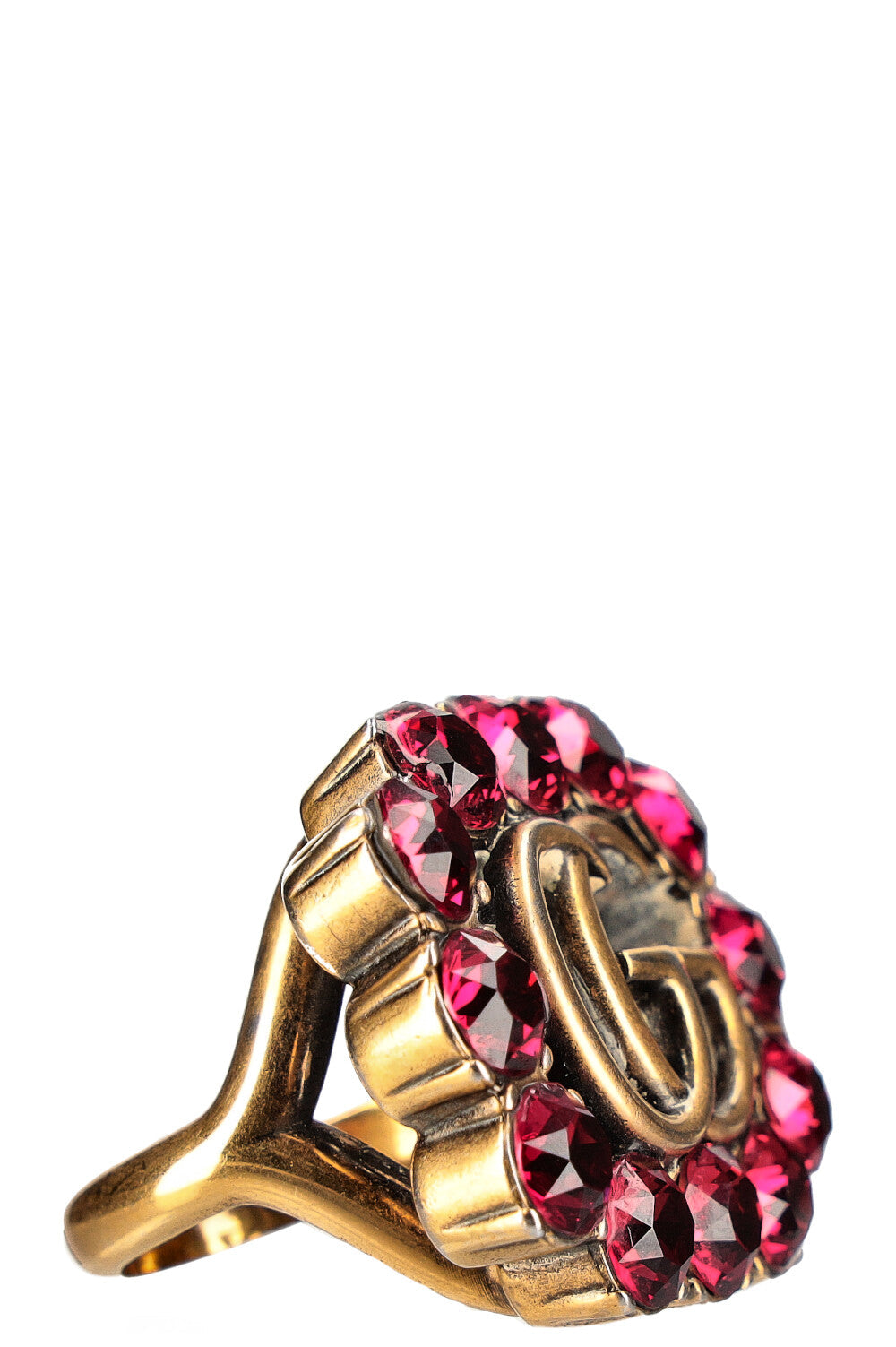 GUCCI Double G Ring Crystals