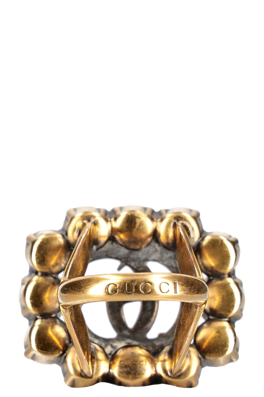 GUCCI Double G Ring Crystals