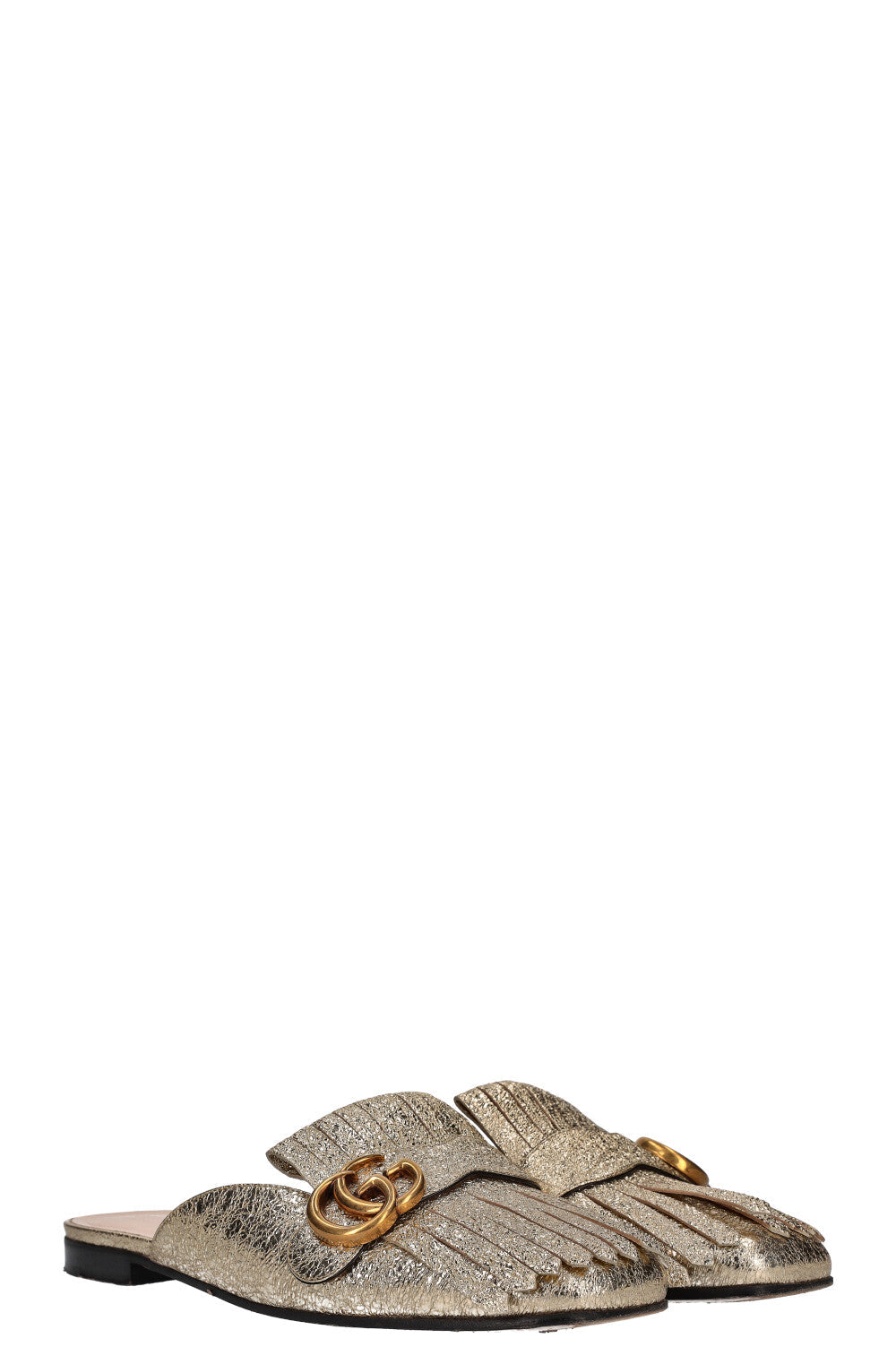 GUCCI Marmont Mules Gold