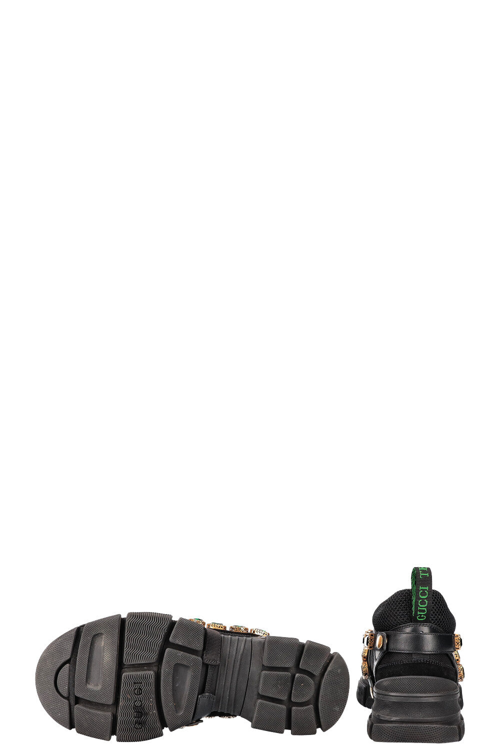 GUCCI Flashtreck Sneakers with Crystals Black