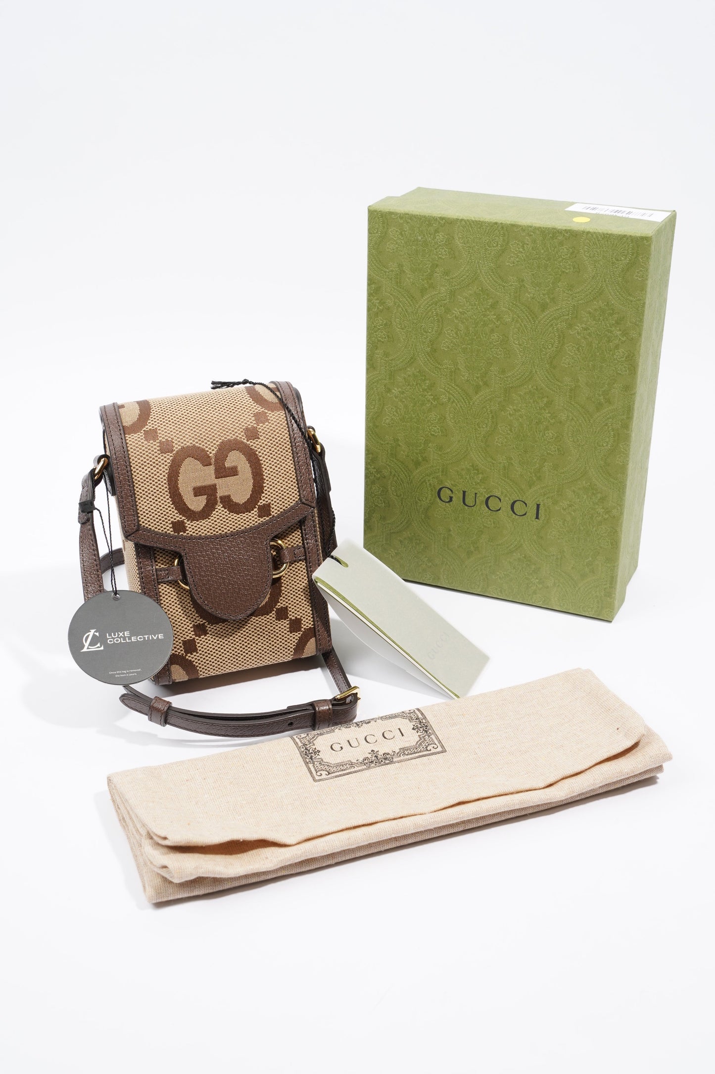 Gucci 1955 Horsebit Mini Beige and ebony GG supreme canvas Canvas