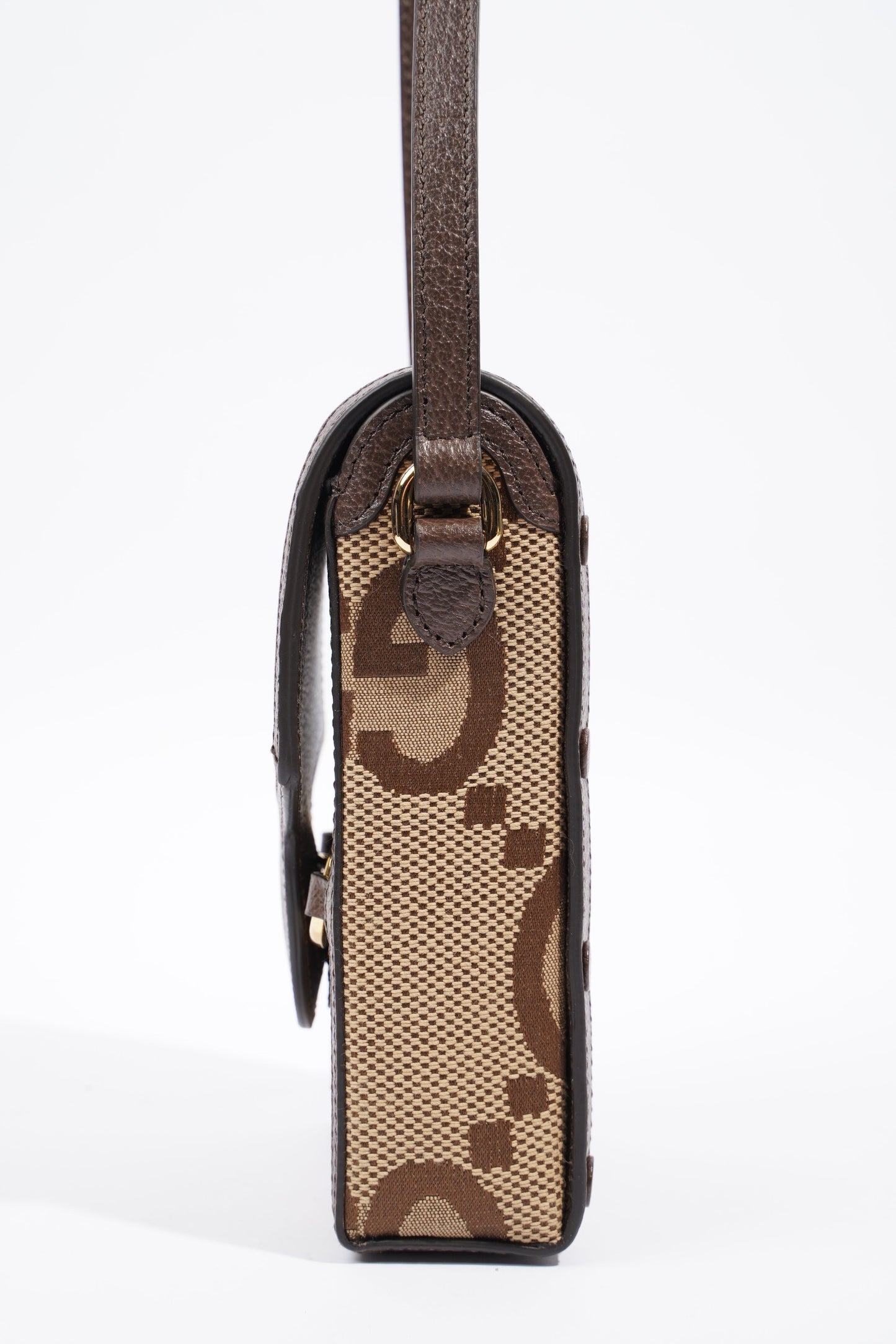 Gucci 1955 Horsebit Mini Beige and ebony GG supreme canvas Canvas