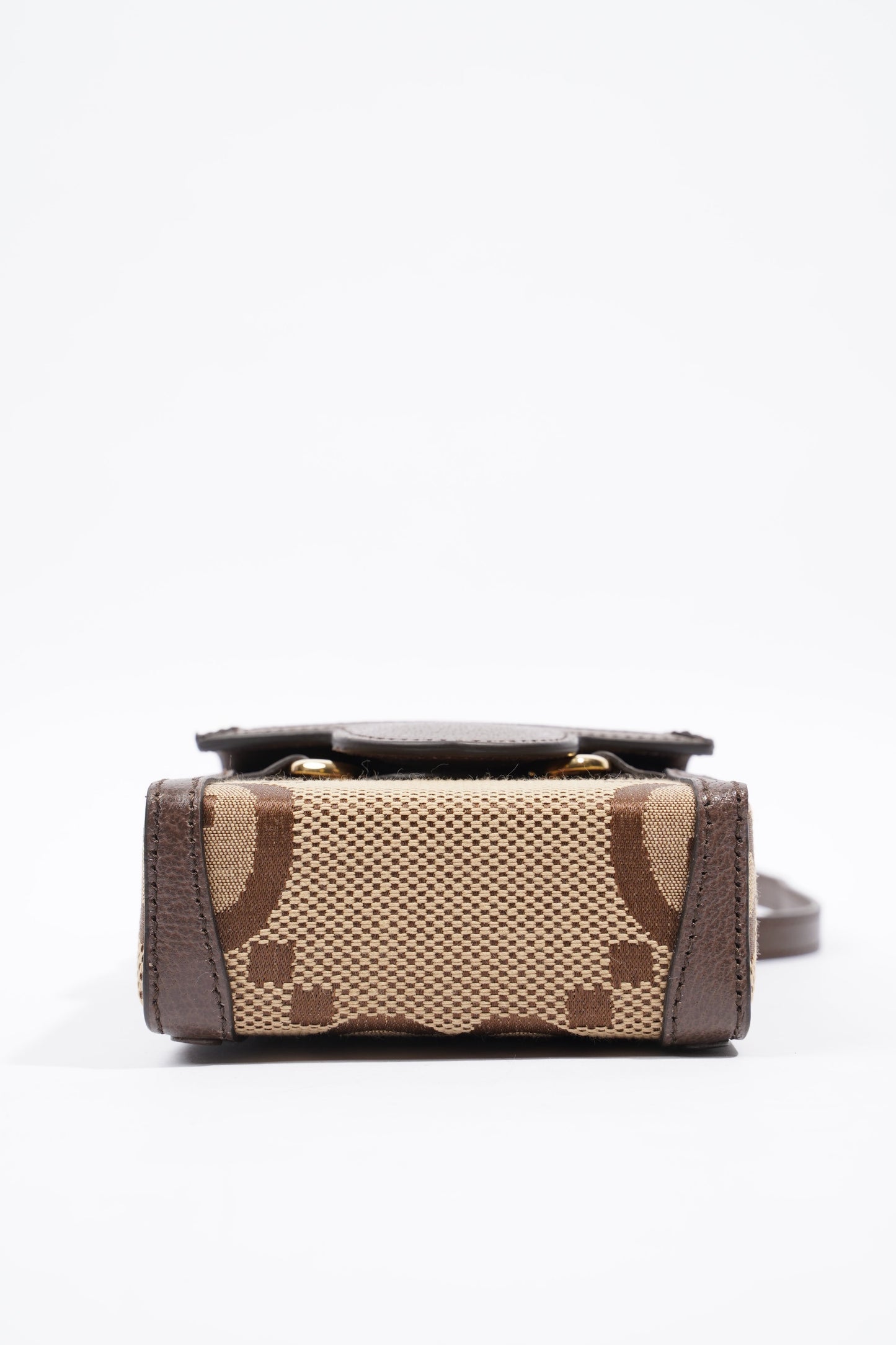Gucci 1955 Horsebit Mini Beige and ebony GG supreme canvas Canvas