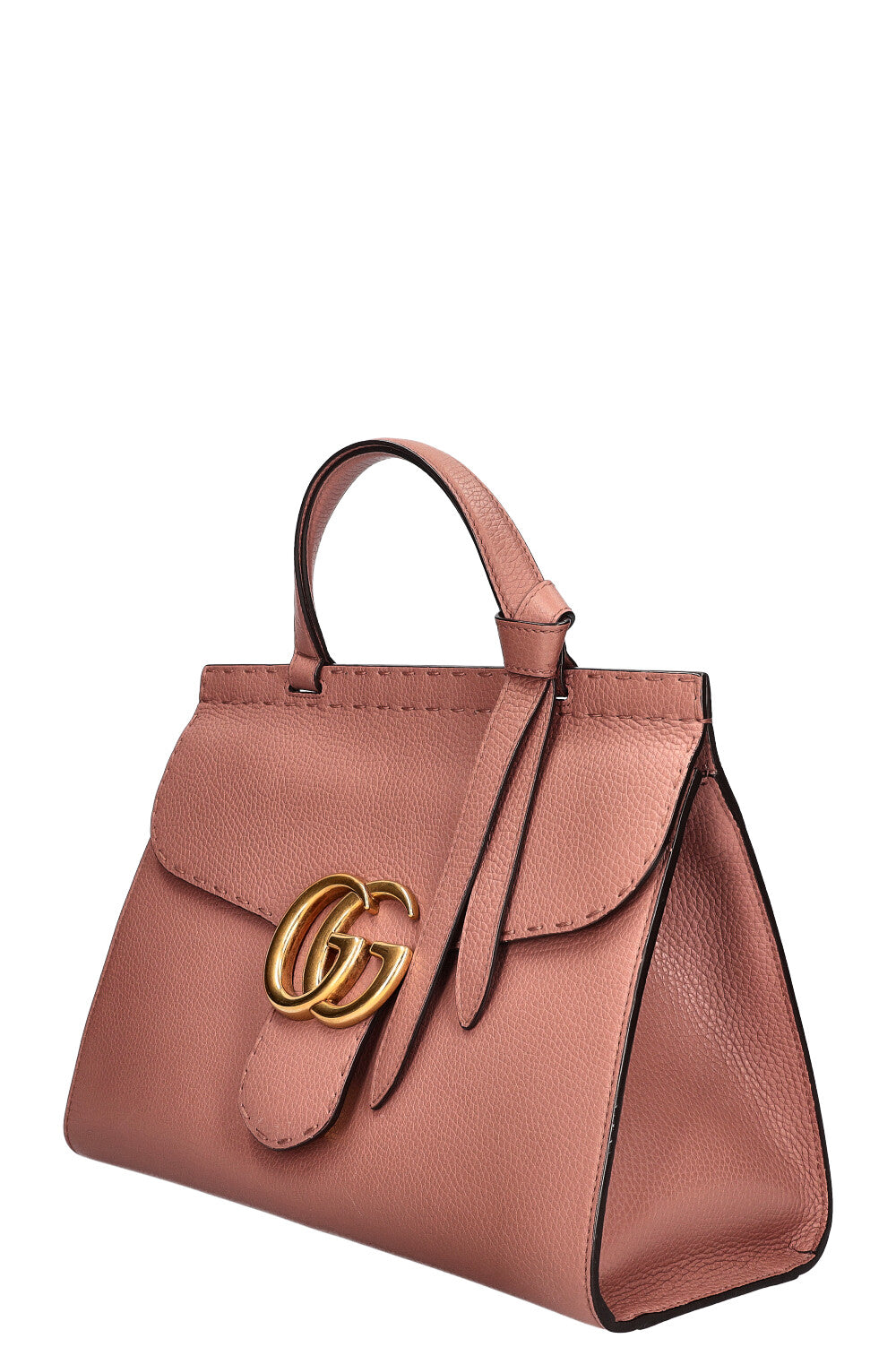 GUCCI Marmont Top Handle Bag Powder