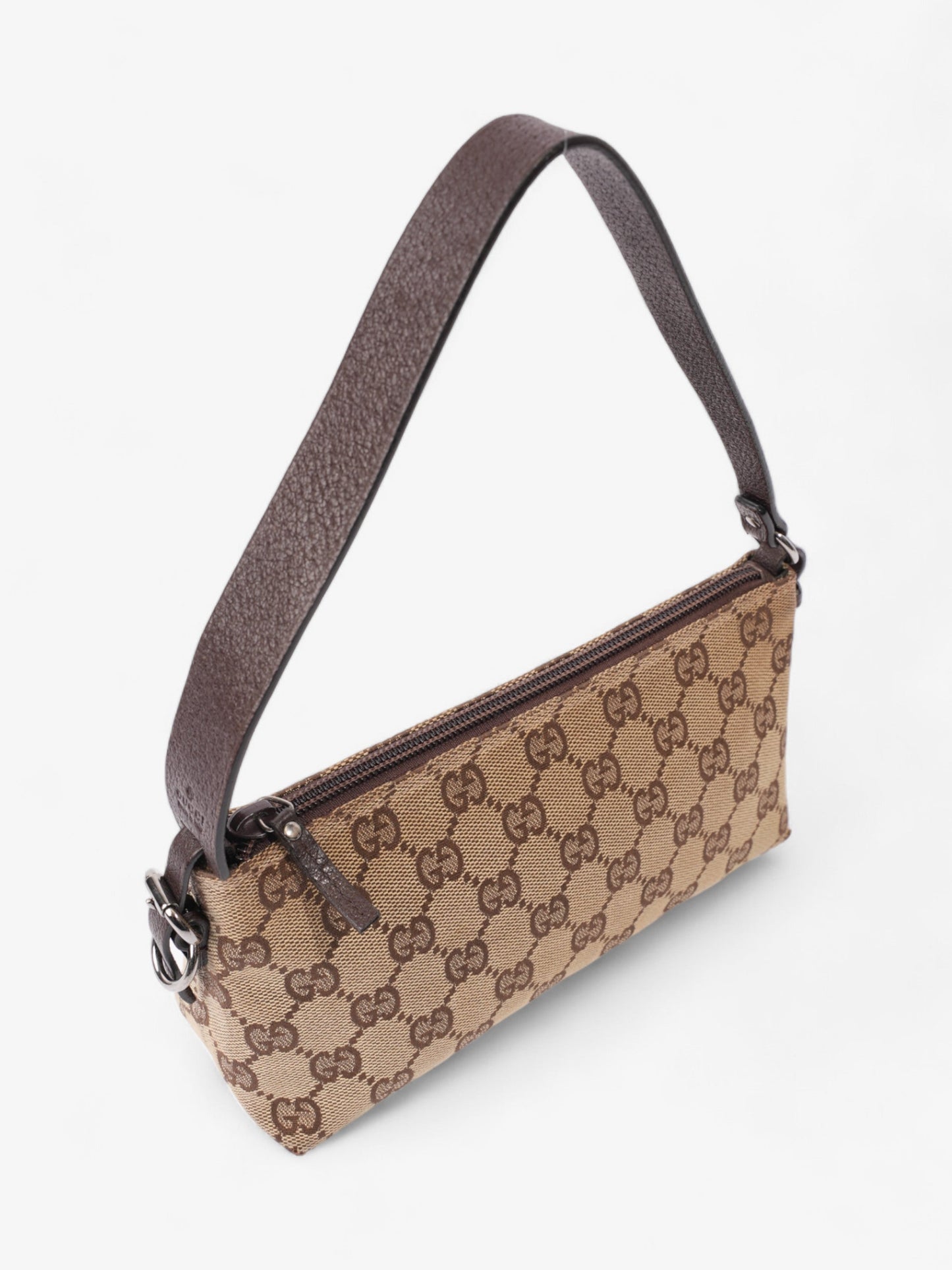 Gucci GG Pochette GG Supreme / Brown Coated Canvas