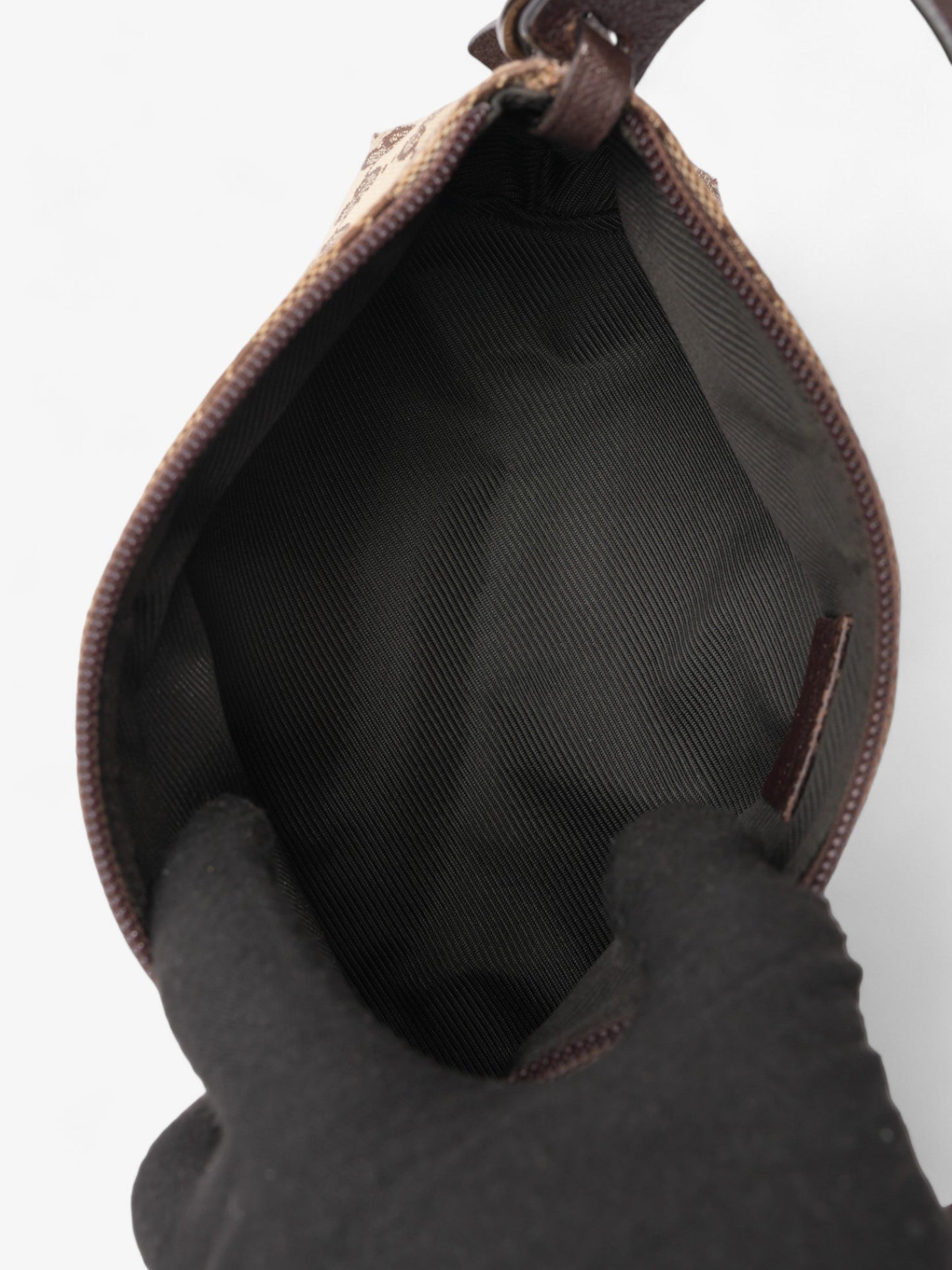 Gucci GG Pochette GG Supreme / Brown Coated Canvas