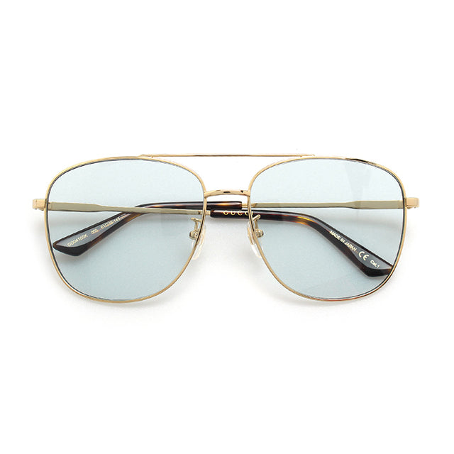Gucci Metal Framed Navigator Sunglasses in Gold