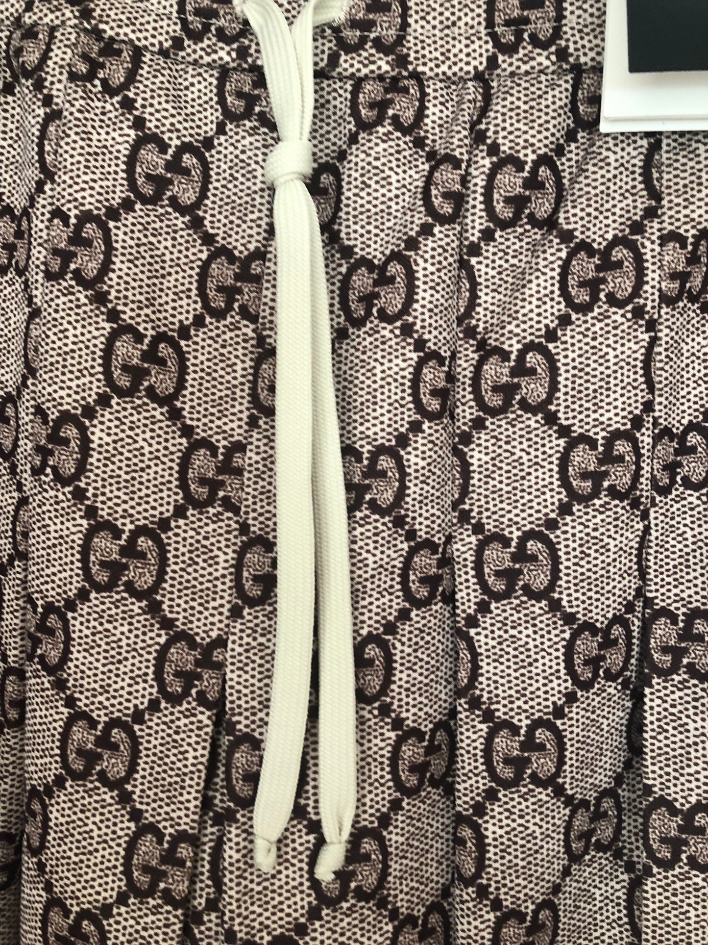 Gucci Interlocking GG Supreme Pleated Skirt