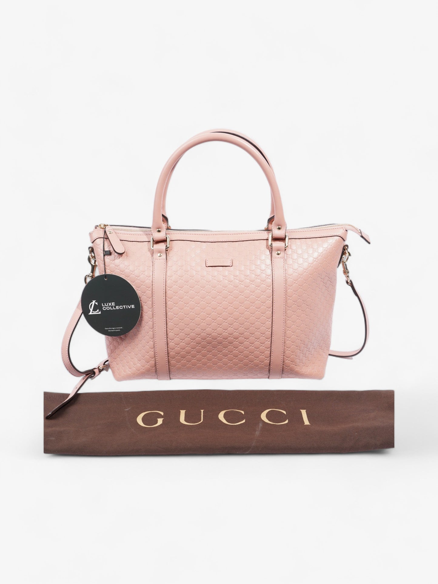 Gucci Microguccissima Tote Pink Leather