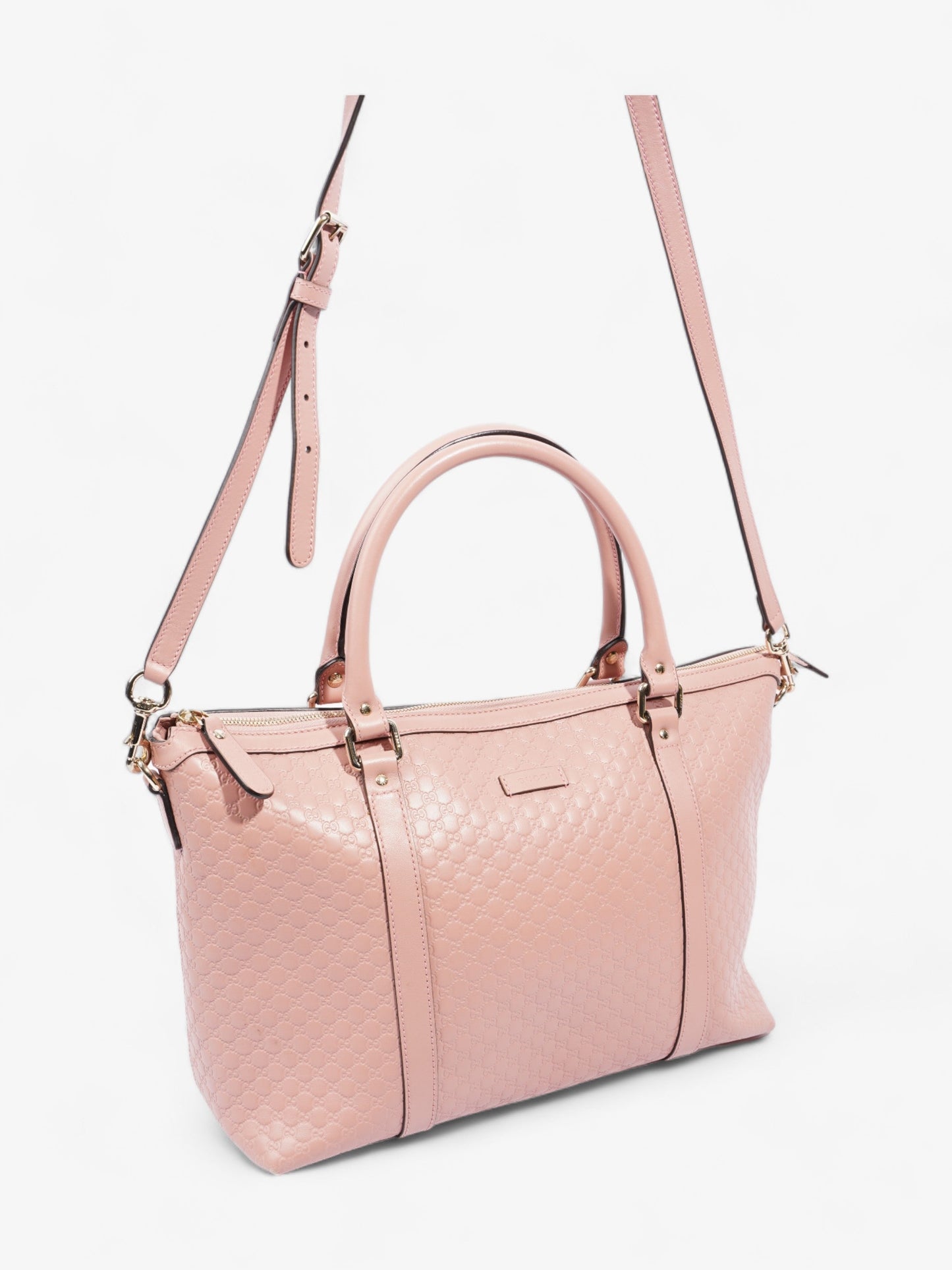 Gucci Microguccissima Tote Pink Leather