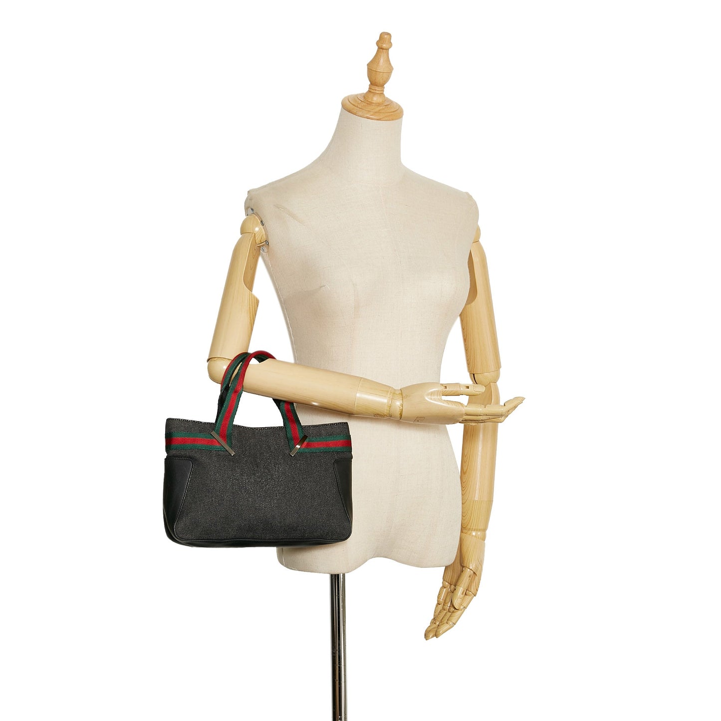Gucci Web Denim Handbag
