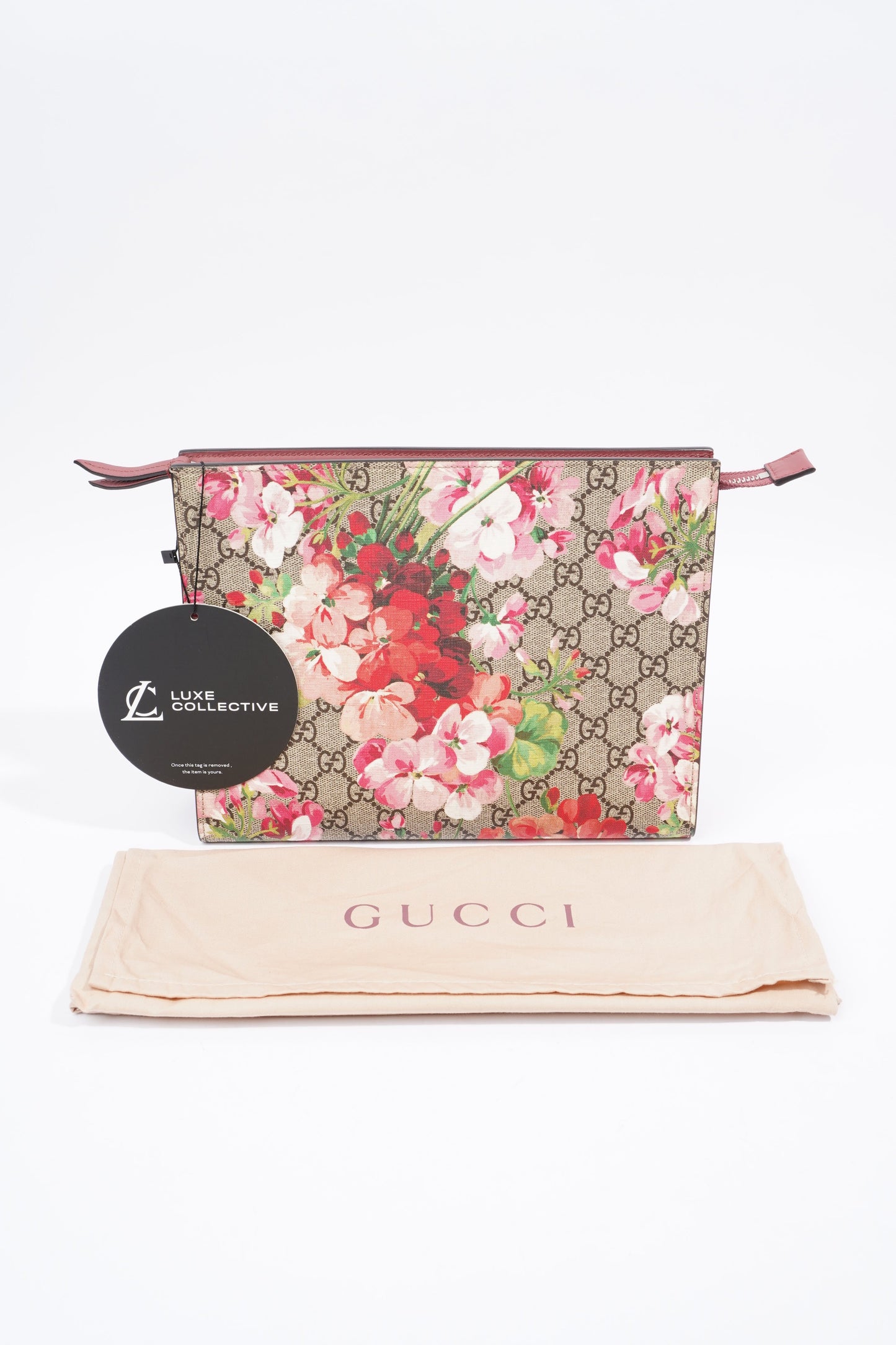 Gucci Toiletry Pouch GG Supreme Floral Coated Canvas