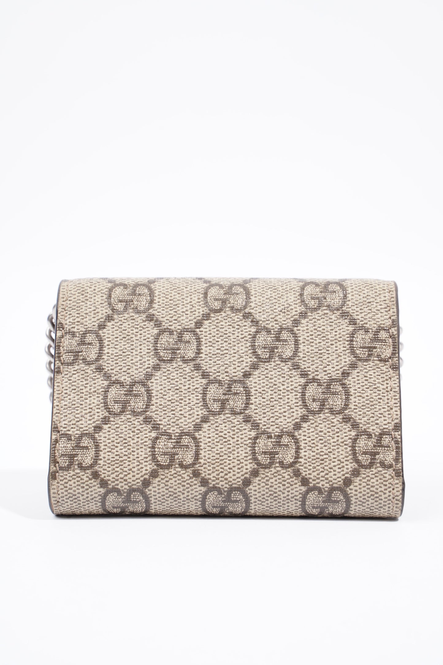 Gucci Dionysus Coin Purse Beige And Ebony GG Supreme Coated Canvas