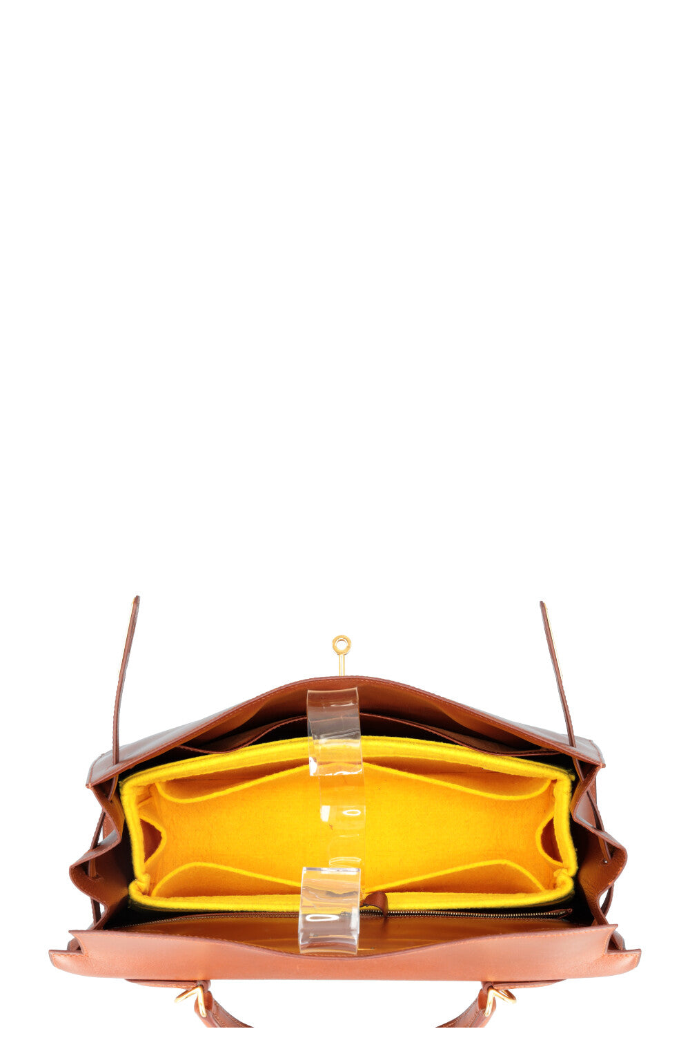 HERMES Kelly 35 Sellier Box Fauve