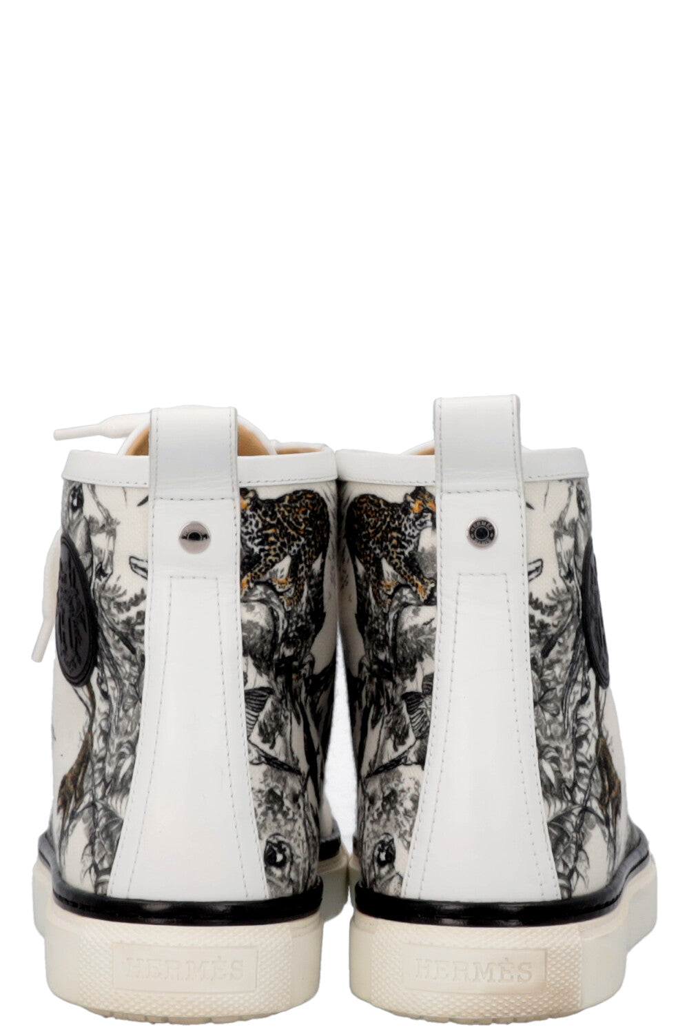 HERMES Jimmy Sneakers Canvas White