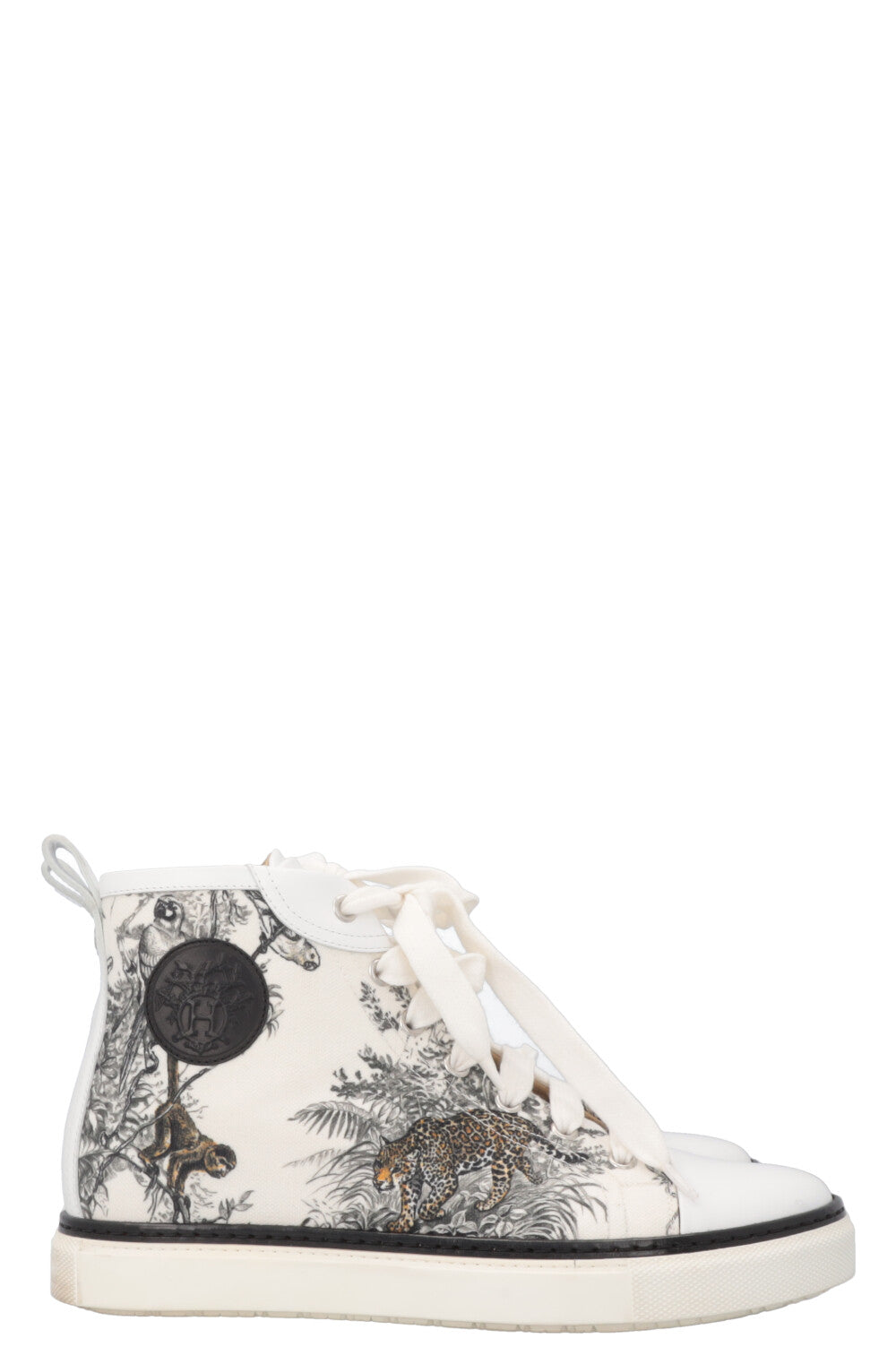 HERMES Jimmy Sneakers Canvas White