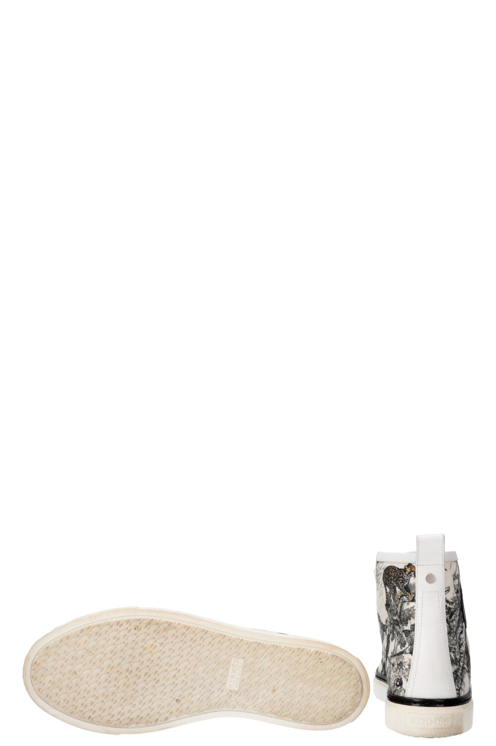 HERMES Jimmy Sneakers Canvas White