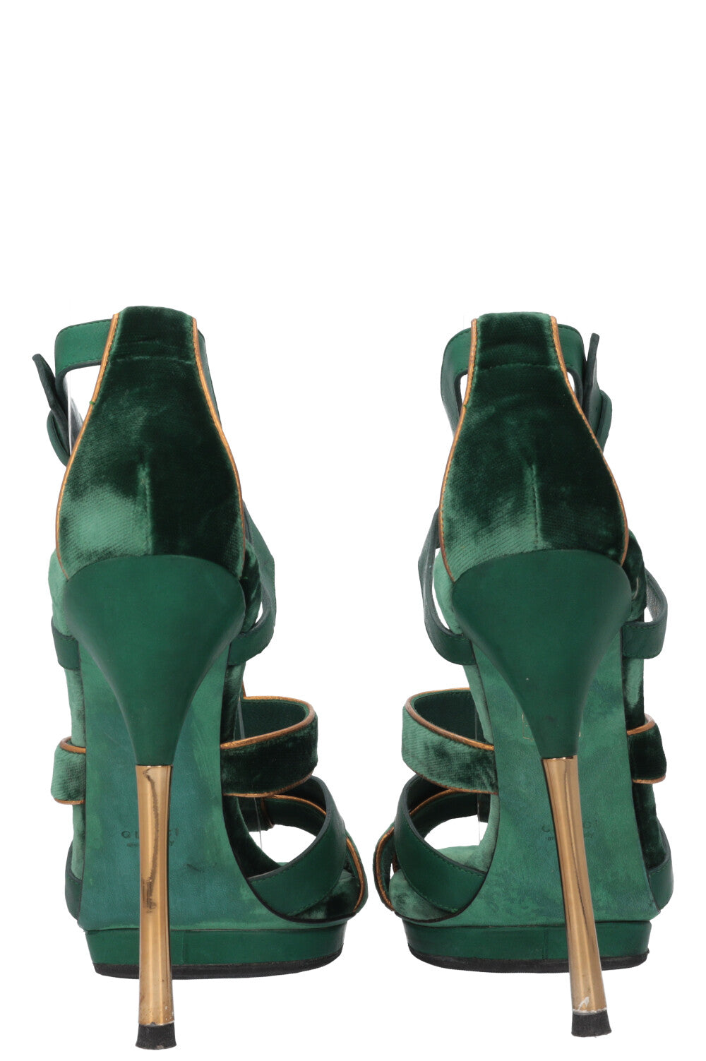GUCCI Heels Velour Green