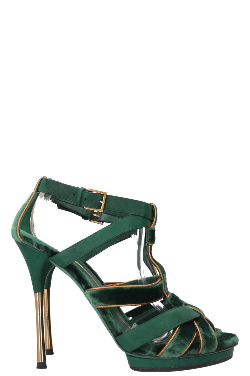 GUCCI Heels Velour Green