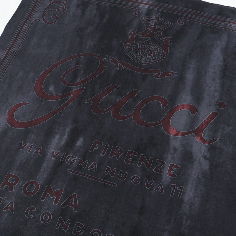 GUCCI scarf silk black
