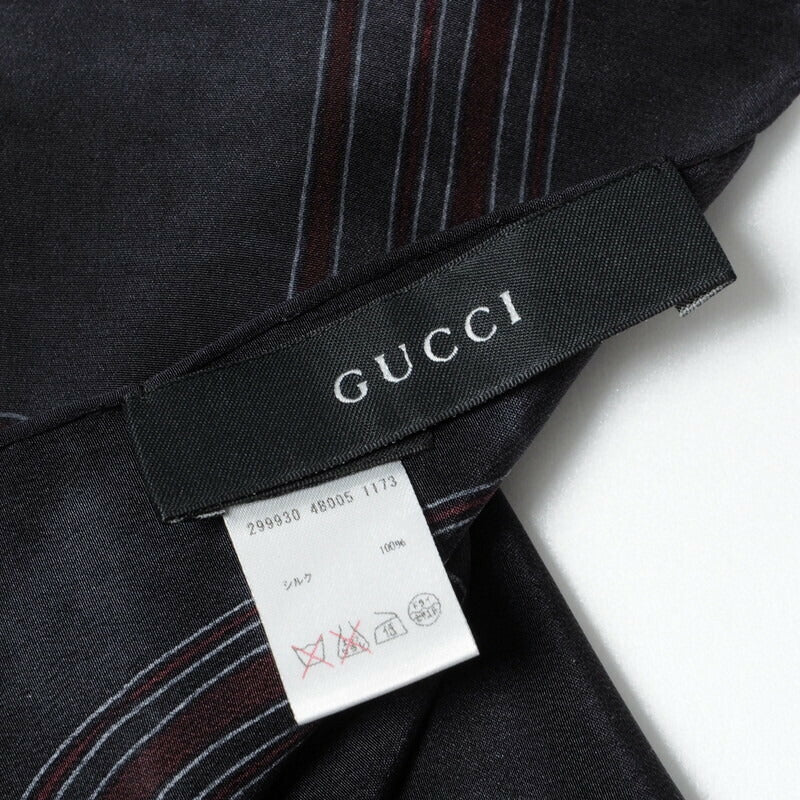 GUCCI scarf silk black