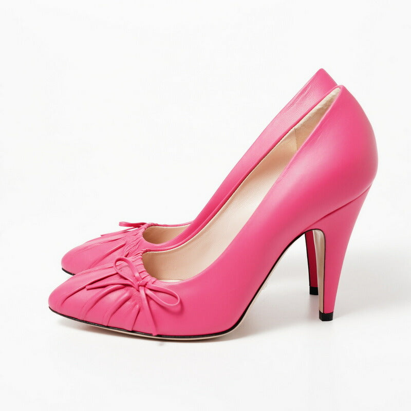GUCCI pumps 551759 Genuine Leather pink 36