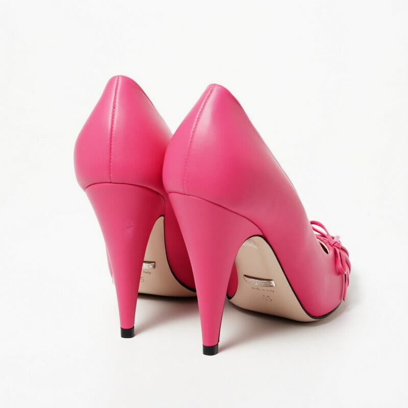 GUCCI pumps 551759 Genuine Leather pink 36