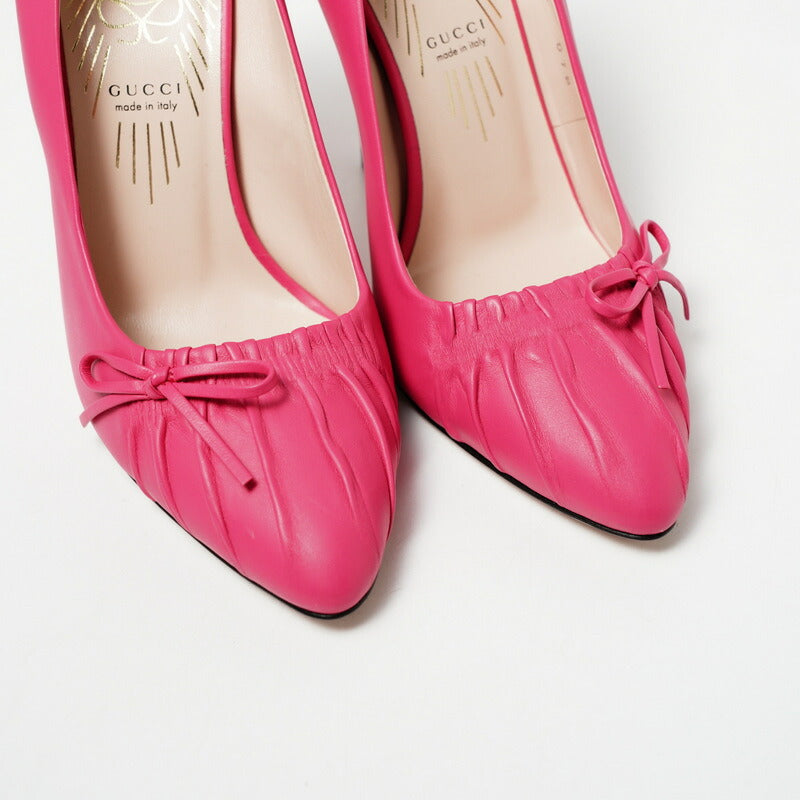 GUCCI pumps 551759 Genuine Leather pink 36