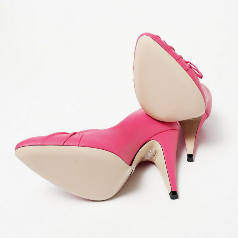 GUCCI pumps 551759 Genuine Leather pink 36