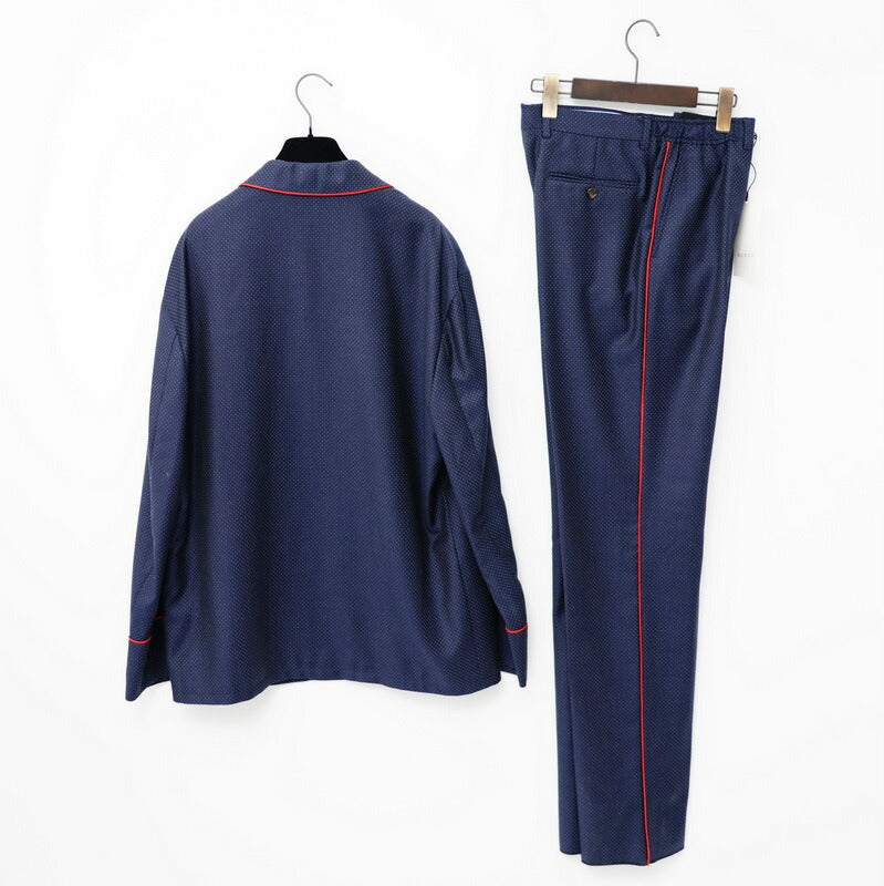 GUCCI setup 622U511GXAF0/622U5175DBY2 wool Navy / Red 7-48R