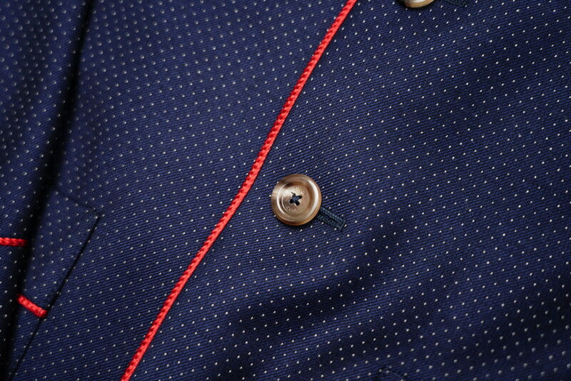 GUCCI setup 622U511GXAF0/622U5175DBY2 wool Navy / Red 7-48R