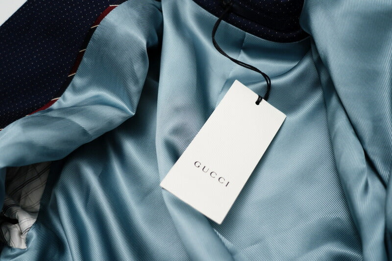 GUCCI setup 622U511GXAF0/622U5175DBY2 wool Navy / Red 7-48R