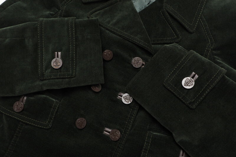 GUCCI Jacket 162034 95% cotton, 5% polyurethane / Lining: 90% cupra, 10% polyurethane green 36