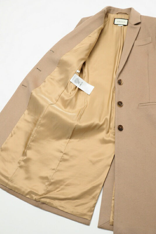 GUCCI coat 455739 ZGW07 wool light beige 38