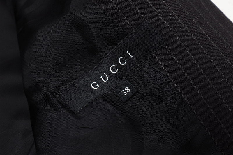 GUCCI Jacket 145558.ZM044 96% wool, 4% polyurethane / Lining: 100% rayon gray 38